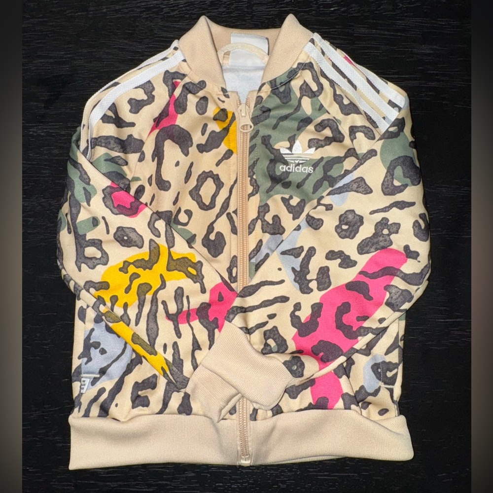 Adidas Multicolor Animal Print Set Sz 12-18mo